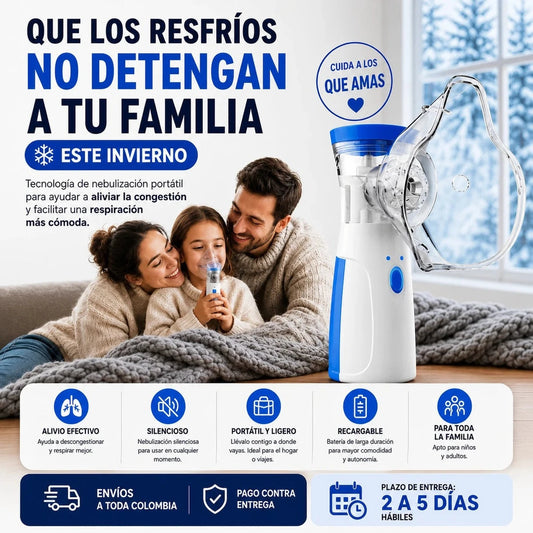 RespiraLibre Nebulizador Portátil - Alivio Silencioso y Rápido - Imagen 1