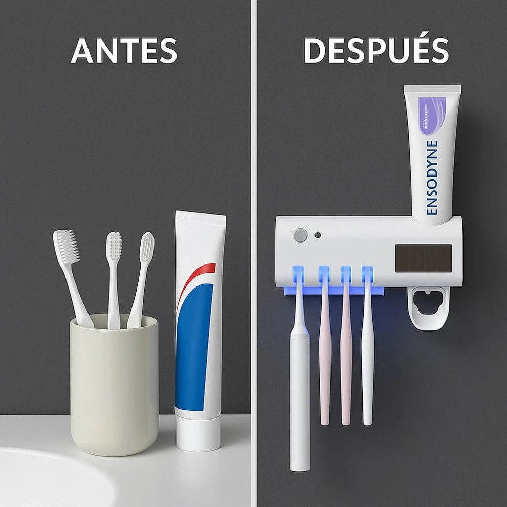 Porta Cepillos Solar UV - Elimina Bacterias al 99.9% - Imagen 3